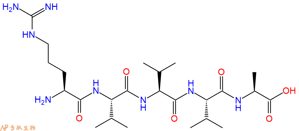 专肽生物产品H2N-Arg-Val-Val-Val-Ala-OH