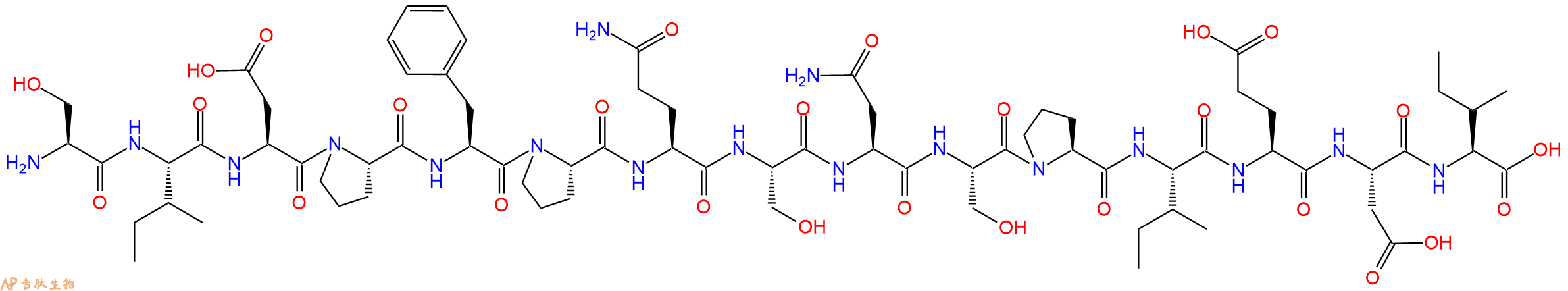 专肽生物产品H2N-Ser-Ile-Asp-Pro-Phe-Pro-Gln-Ser-Asn-Ser-Pro-Ile-Glu-Asp-Ile-OH