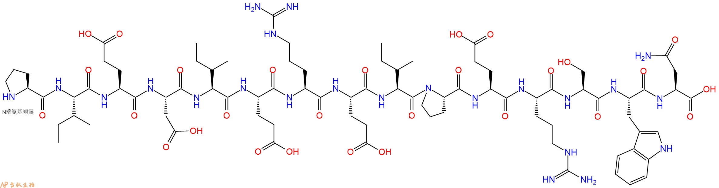专肽生物产品H2N-Pro-Ile-Glu-Asp-Ile-Glu-Arg-Glu-Ile-Pro-Glu-Arg-Ser-Trp-Asn-OH