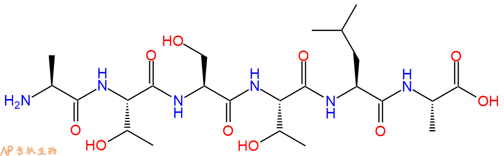 专肽生物产品H2N-Ala-Thr-Ser-Thr-Leu-Ala-OH