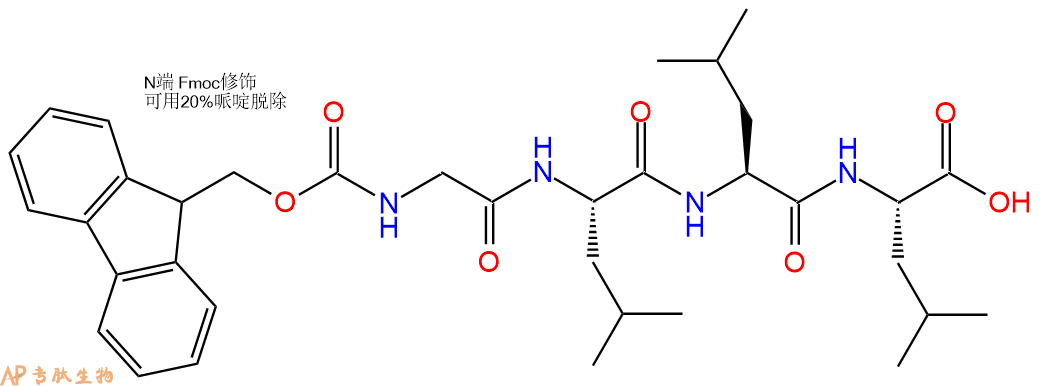 专肽生物产品Fmoc-Gly-Leu-Leu-Leu-OH