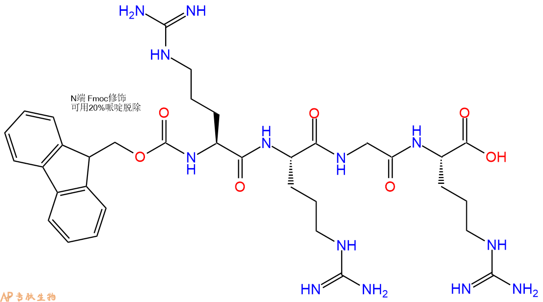 专肽生物产品Fmoc-Arg-Arg-Gly-Arg-OH