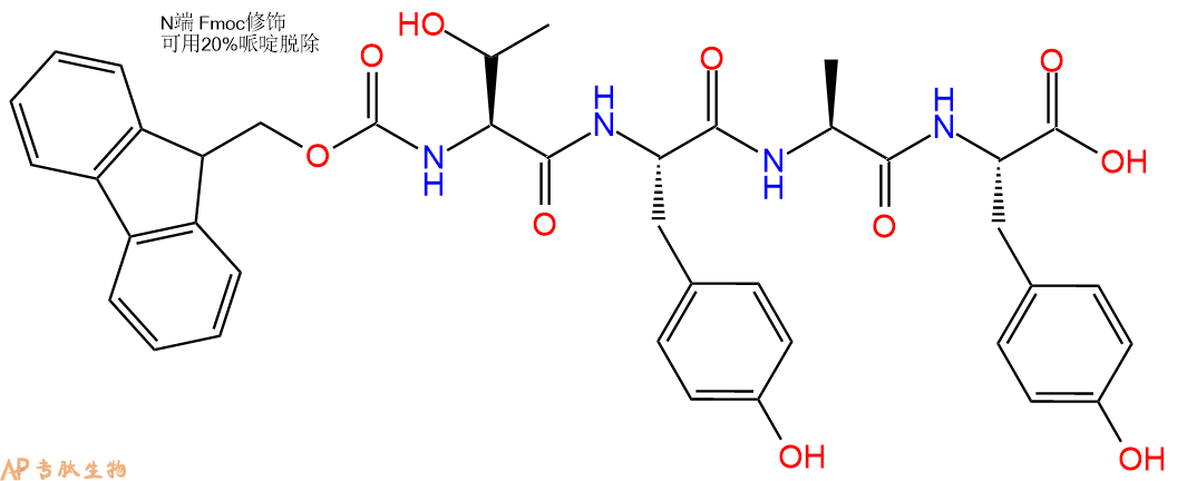 专肽生物产品Fmoc-Thr-Tyr-Ala-Tyr-OH