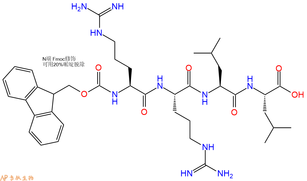 专肽生物产品Fmoc-Arg-Arg-Leu-Leu-OH