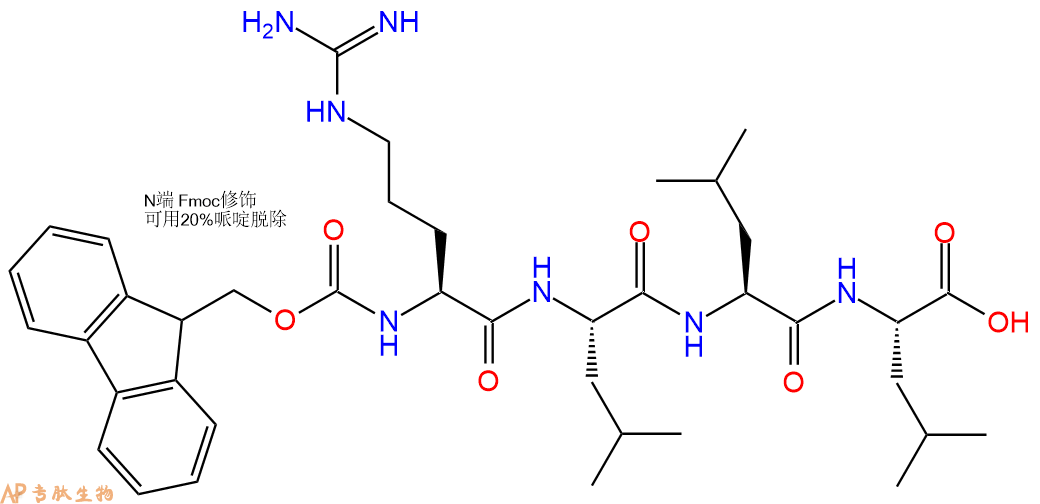 专肽生物产品Fmoc-Arg-Leu-Leu-Leu-OH
