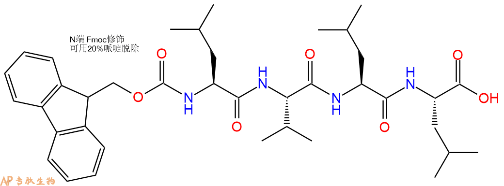 专肽生物产品Fmoc-Leu-Val-Leu-Leu-OH