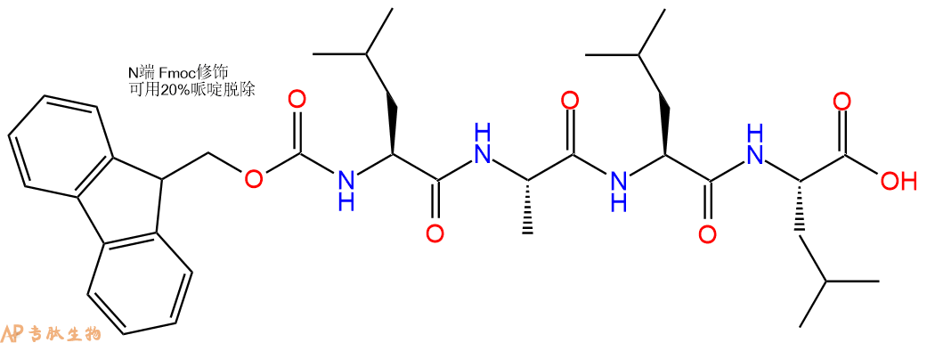专肽生物产品Fmoc-Leu-Ala-Leu-Leu-OH