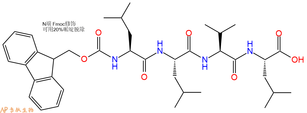 专肽生物产品Fmoc-Leu-Leu-Val-Leu-OH