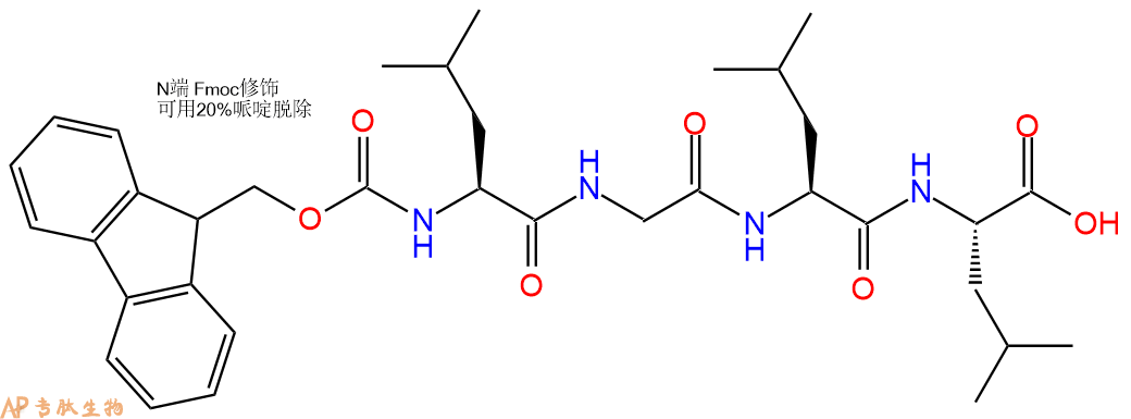 专肽生物产品Fmoc-Leu-Gly-Leu-Leu-OH