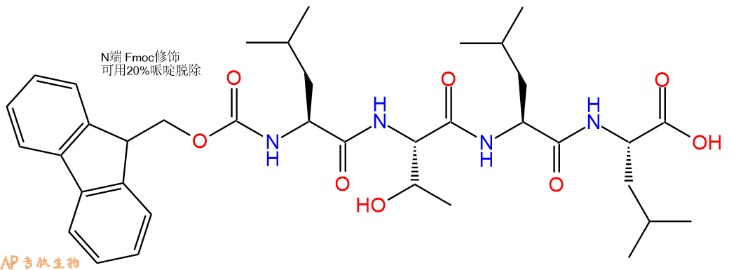 专肽生物产品Fmoc-Leu-Thr-Leu-Leu-OH