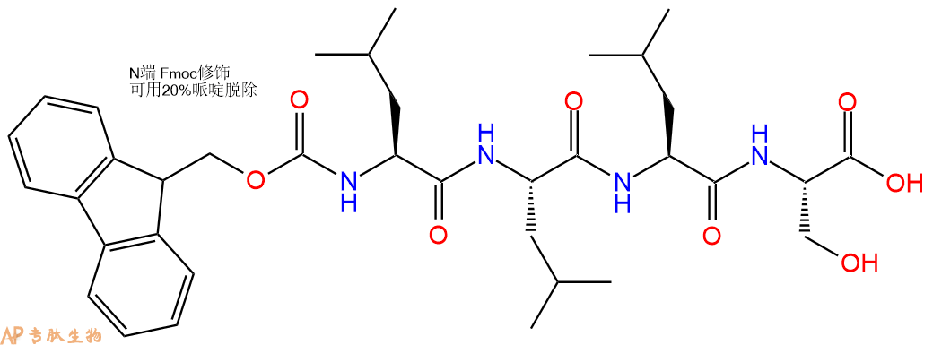 专肽生物产品Fmoc-Leu-Leu-Leu-Ser-OH