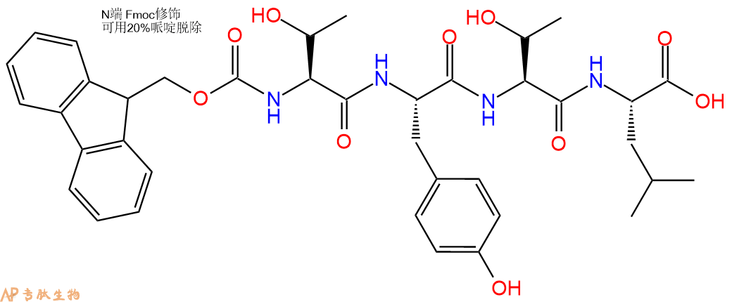专肽生物产品Fmoc-Thr-Tyr-Thr-Leu-OH