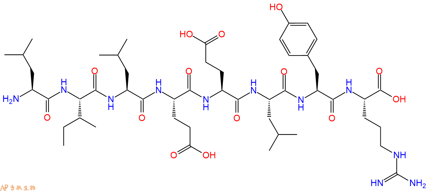 专肽生物产品H2N-Leu-Ile-Leu-Glu-Glu-Leu-Tyr-Arg-OH