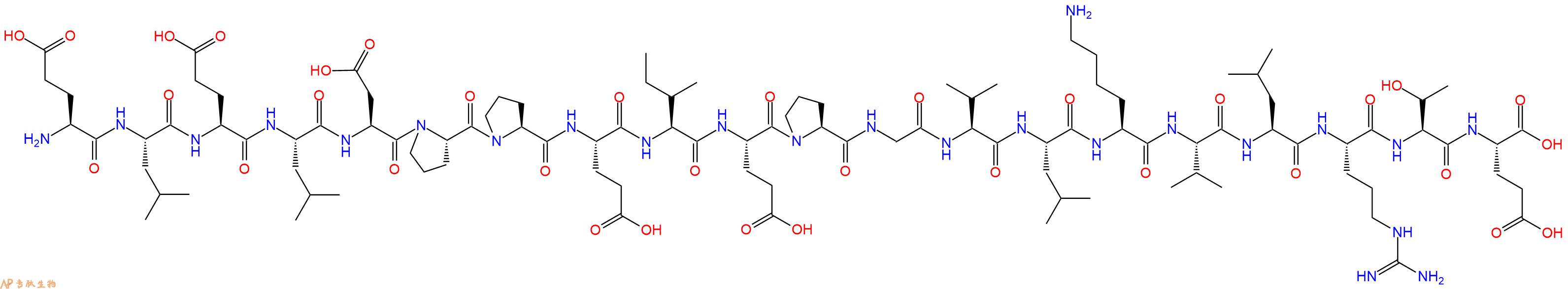 专肽生物产品H2N-Glu-Leu-Glu-Leu-Asp-Pro-Pro-Glu-Ile-Glu-Pro-Gly-Val-Leu-Lys-Val-Leu-Arg-Thr-Glu-OH