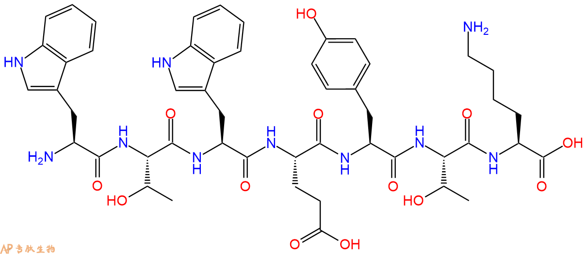 专肽生物产品H2N-Trp-Thr-Trp-Glu-Tyr-Thr-Lys-OH