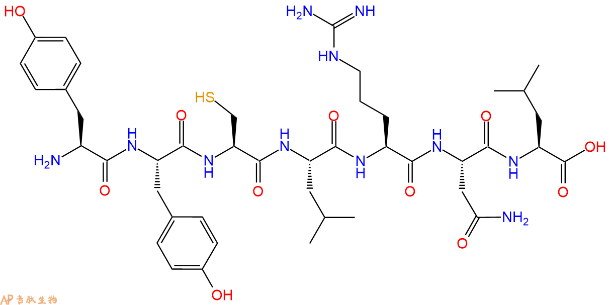 专肽生物产品H2N-Tyr-Tyr-Cys-Leu-Arg-Asn-Leu-OH