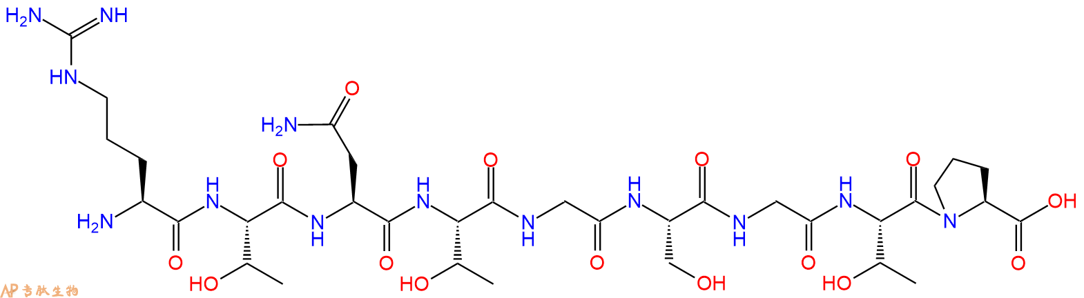 专肽生物产品H2N-Arg-Thr-Asn-Thr-Gly-Ser-Gly-Thr-Pro-OH