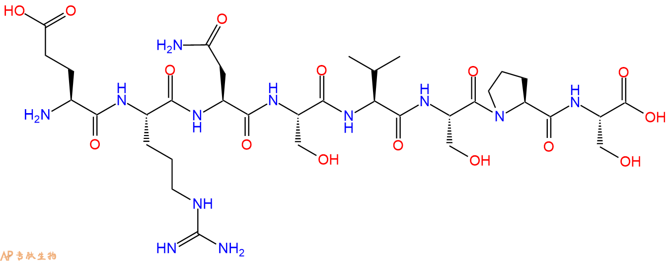 专肽生物产品H2N-Glu-Arg-Asn-Ser-Val-Ser-Pro-Ser-OH