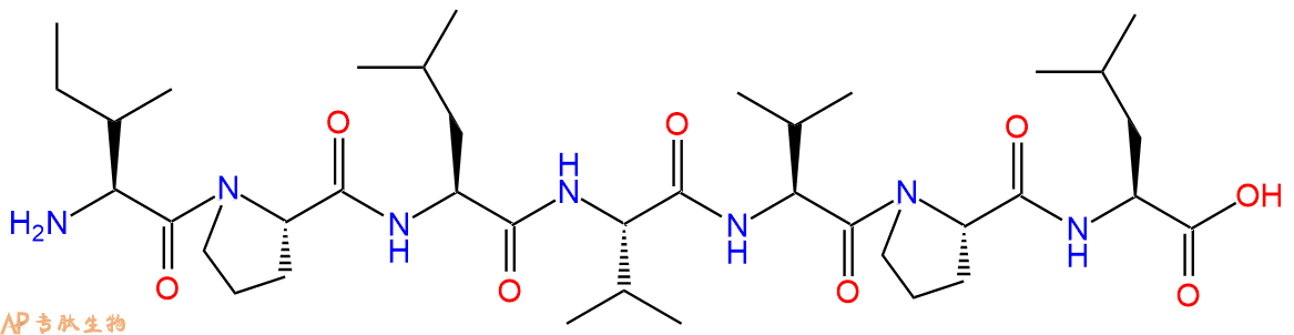 专肽生物产品H2N-Ile-Pro-Leu-Val-Val-Pro-Leu-OH