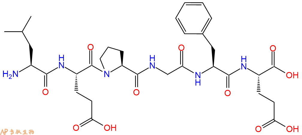 专肽生物产品H2N-Leu-Glu-Pro-Gly-Phe-Glu-OH