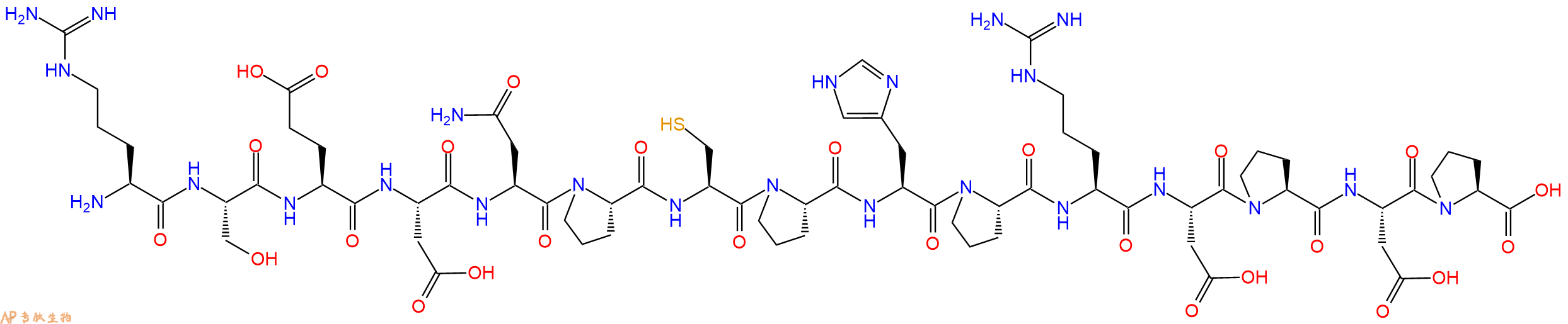 专肽生物产品H2N-Arg-Ser-Glu-Asp-Asn-Pro-Cys-Pro-His-Pro-Arg-Asp-Pro-Asp-Pro-OH