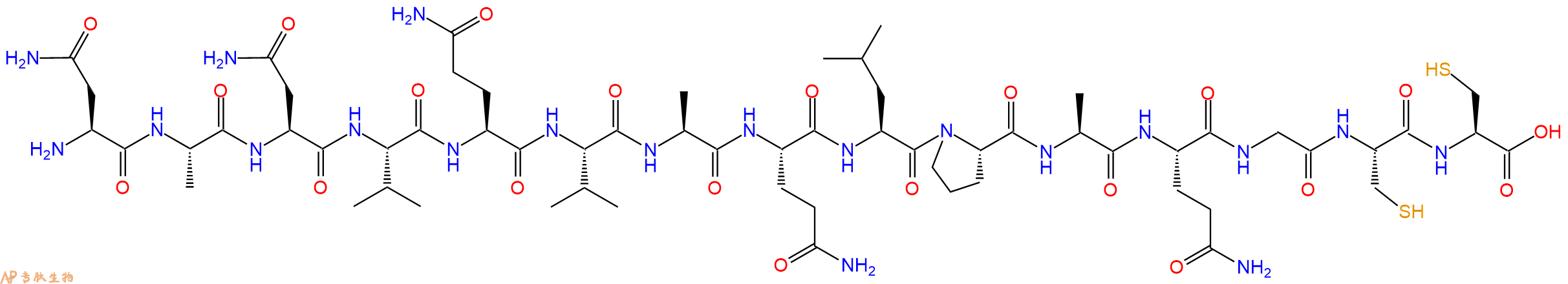 专肽生物产品H2N-Asn-Ala-Asn-Val-Gln-Val-Ala-Gln-Leu-Pro-Ala-Gln-Gly-Cys-Cys-OH