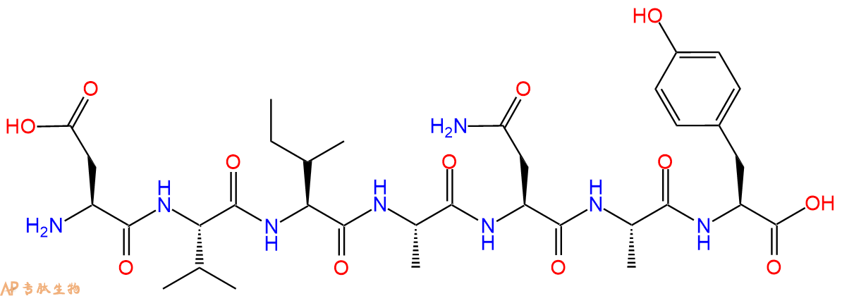 专肽生物产品H2N-Asp-Val-Ile-Ala-Asn-Ala-Tyr-OH