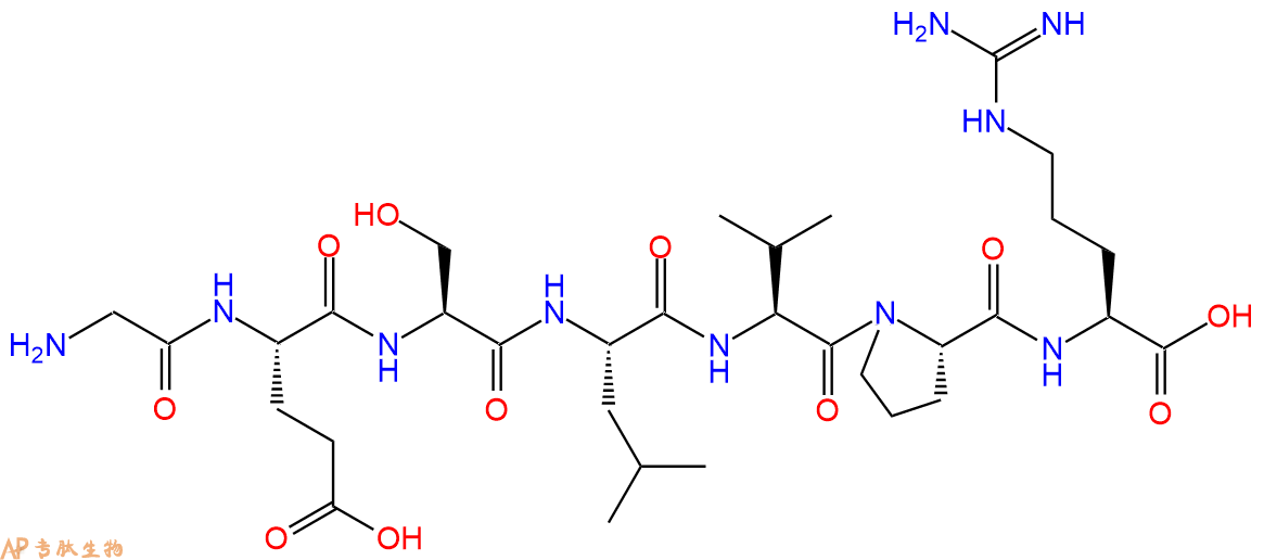 专肽生物产品H2N-Gly-Glu-Ser-Leu-Val-Pro-Arg-OH