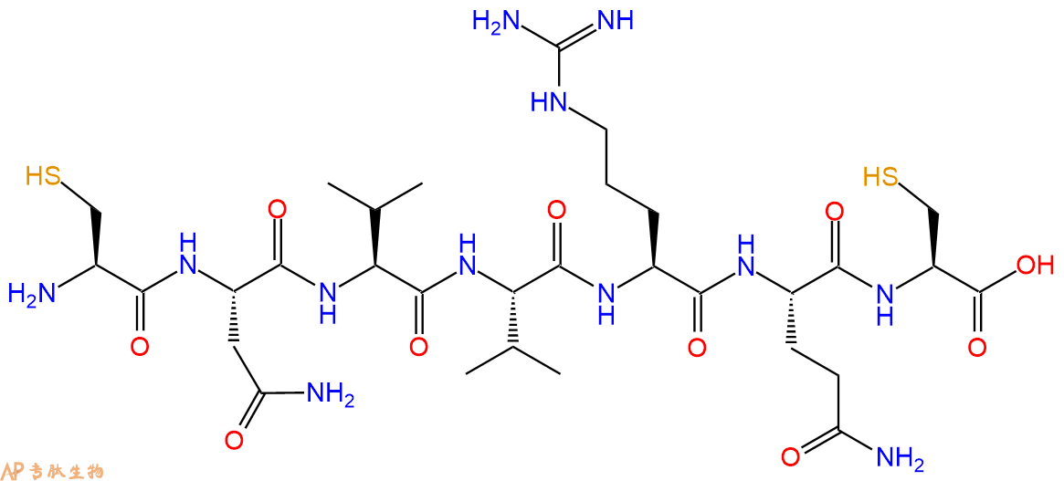 专肽生物产品H2N-Cys-Asn-Val-Val-Arg-Gln-Cys-OH