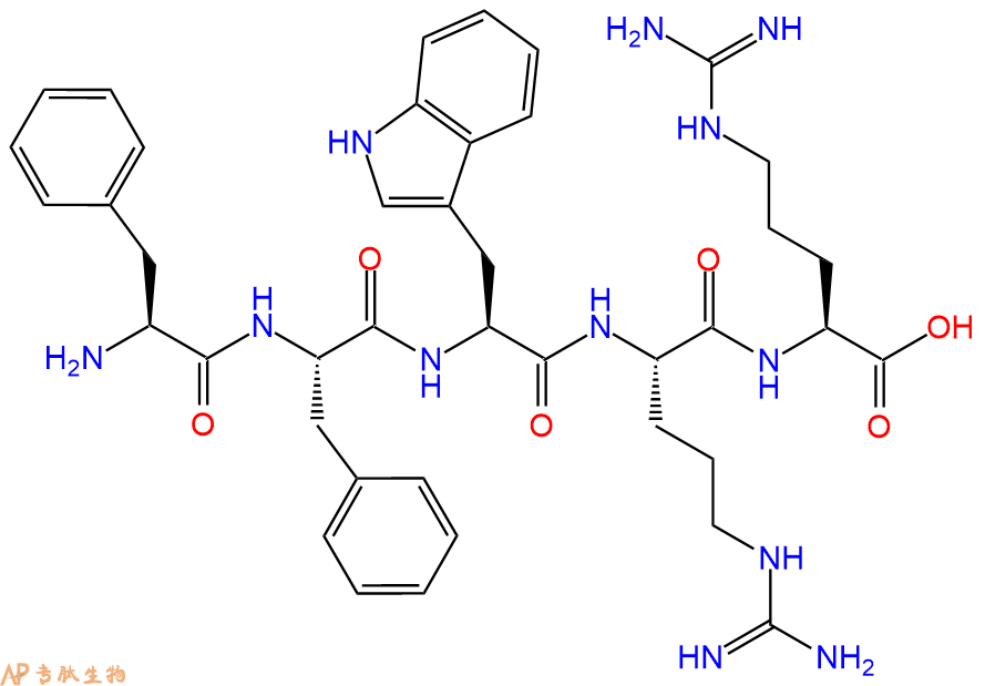 专肽生物产品H2N-Phe-Phe-Trp-Arg-Arg-OH
