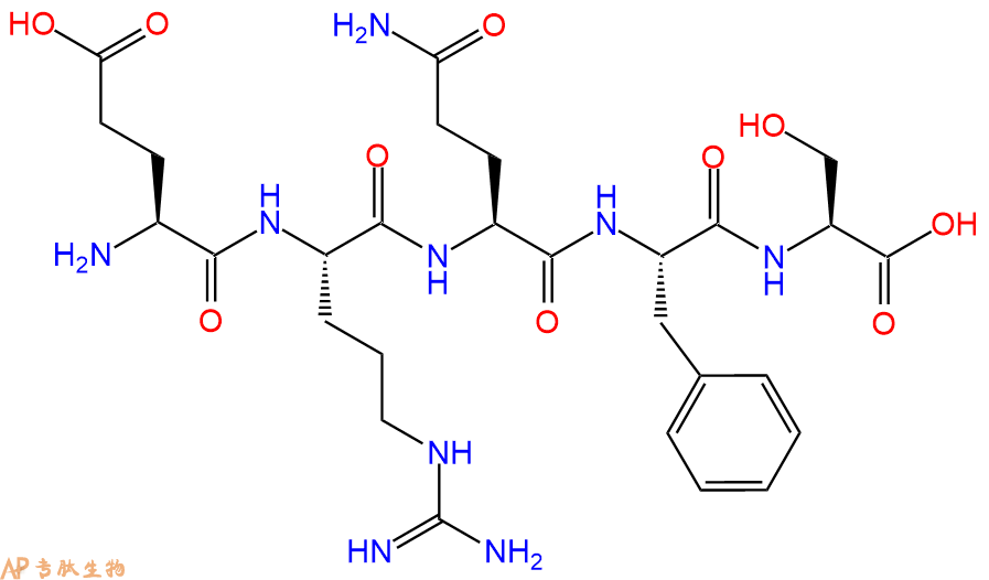 专肽生物产品H2N-Glu-Arg-Gln-Phe-Ser-OH