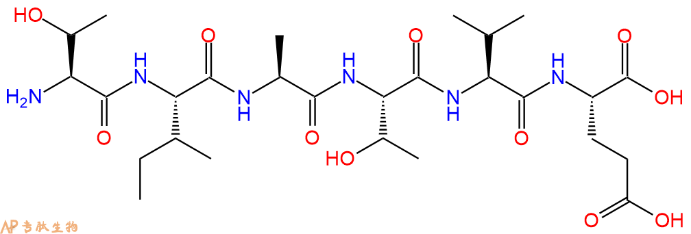 专肽生物产品H2N-Thr-Ile-Ala-Thr-Val-Glu-OH