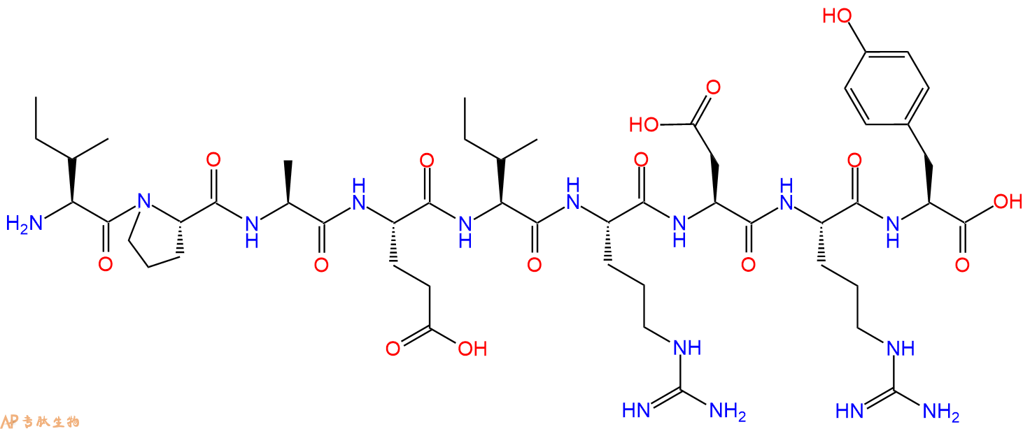 专肽生物产品H2N-Ile-Pro-Ala-Glu-Ile-Arg-Asp-Arg-Tyr-OH