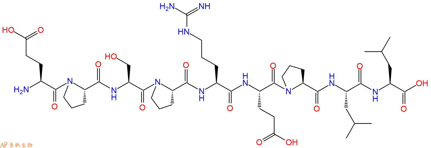 专肽生物产品H2N-Glu-Pro-Ser-Pro-Arg-Glu-Pro-Leu-Leu-OH