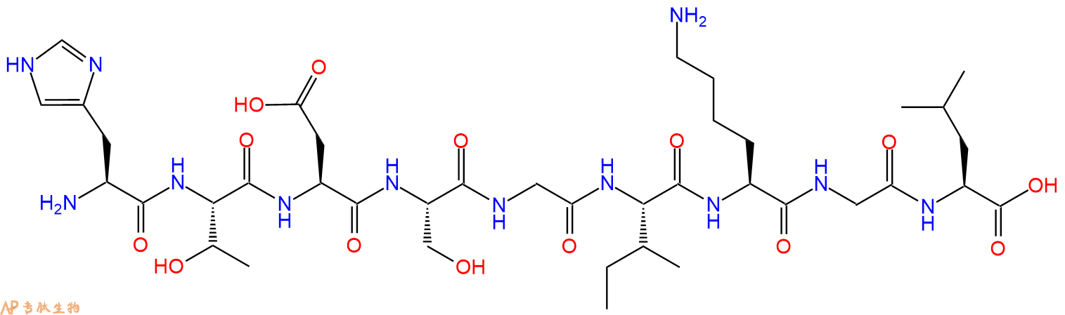 专肽生物产品H2N-His-Thr-Asp-Ser-Gly-Ile-Lys-Gly-Leu-OH
