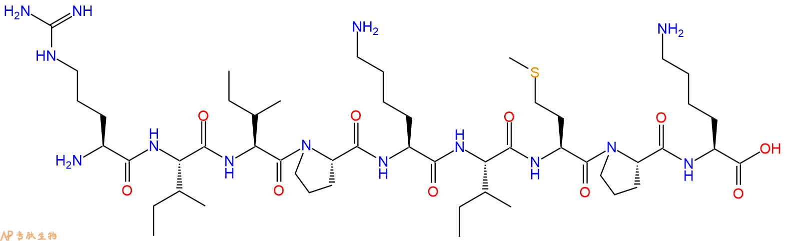 专肽生物产品H2N-Arg-Ile-Ile-Pro-Lys-Ile-Met-Pro-Lys-OH