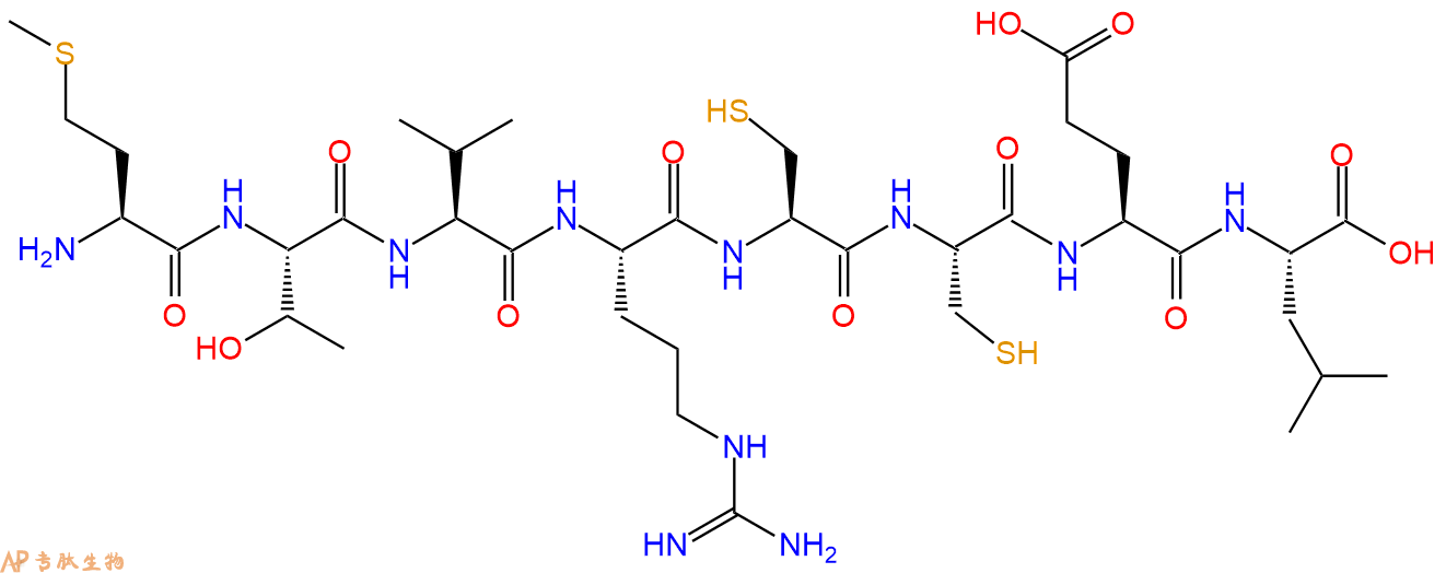 专肽生物产品H2N-Met-Thr-Val-Arg-Cys-Cys-Glu-Leu-OH