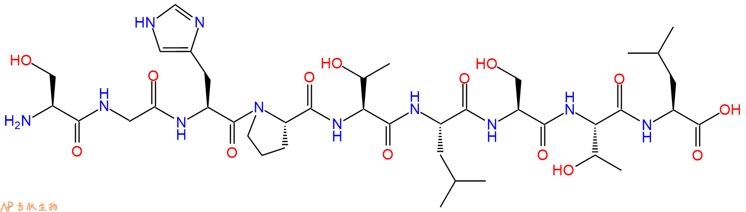 专肽生物产品H2N-Ser-Gly-His-Pro-Thr-Leu-Ser-Thr-Leu-OH