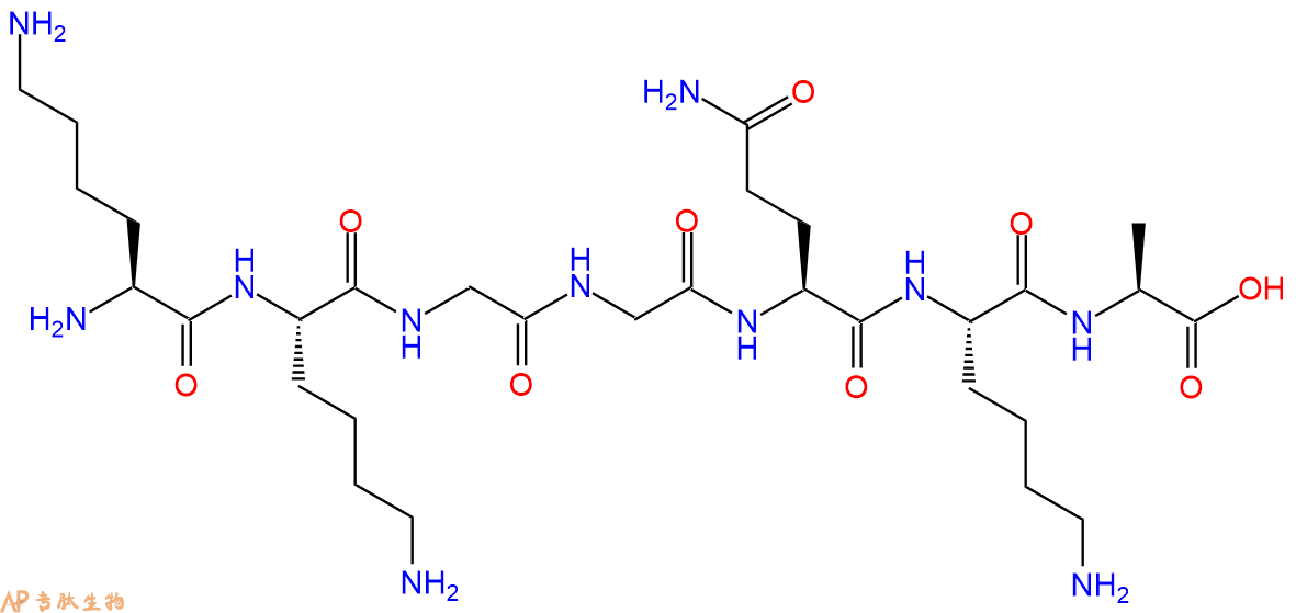 专肽生物产品H2N-Lys-Lys-Gly-Gly-Gln-Lys-Ala-OH