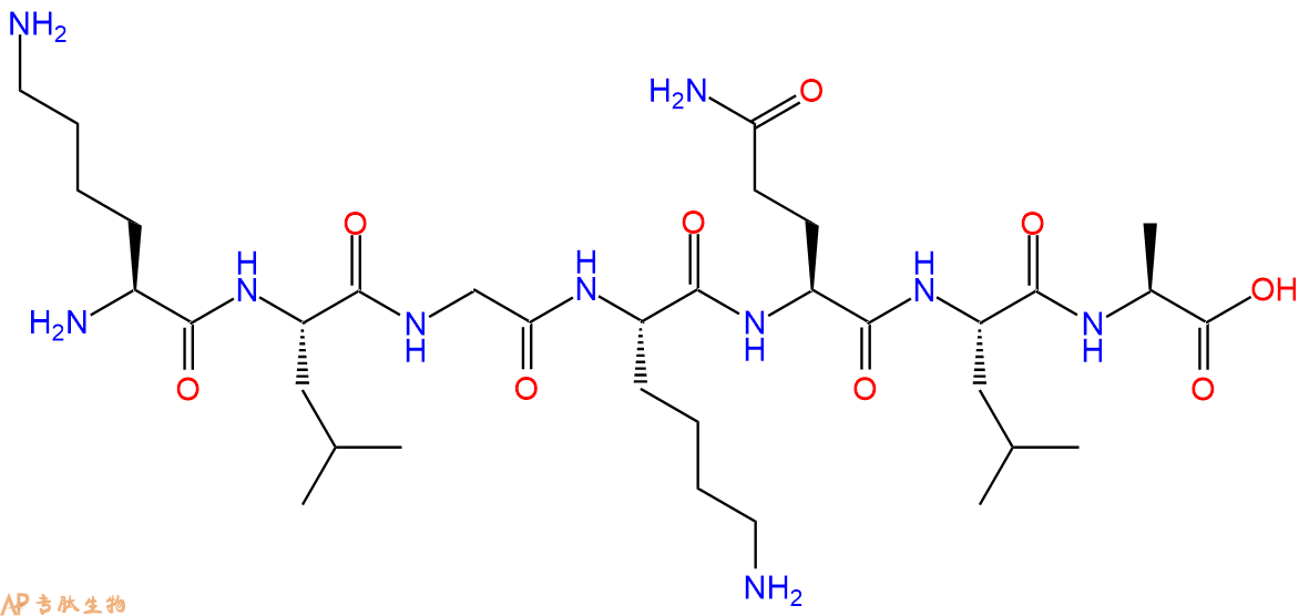专肽生物产品H2N-Lys-Leu-Gly-Lys-Gln-Leu-Ala-OH