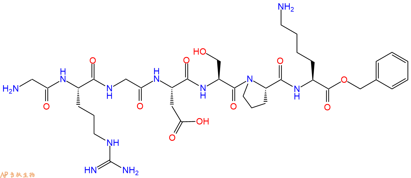 专肽生物产品H2N-Gly-Arg-Gly-Asp-Ser-Pro-Lys-OBzl