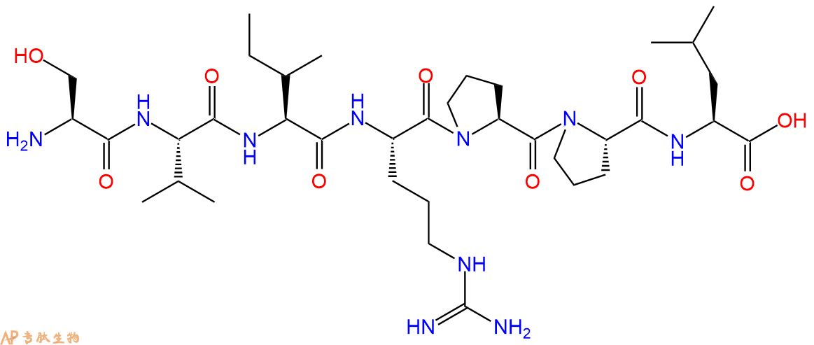 专肽生物产品H2N-Ser-Val-Ile-Arg-Pro-Pro-Leu-OH