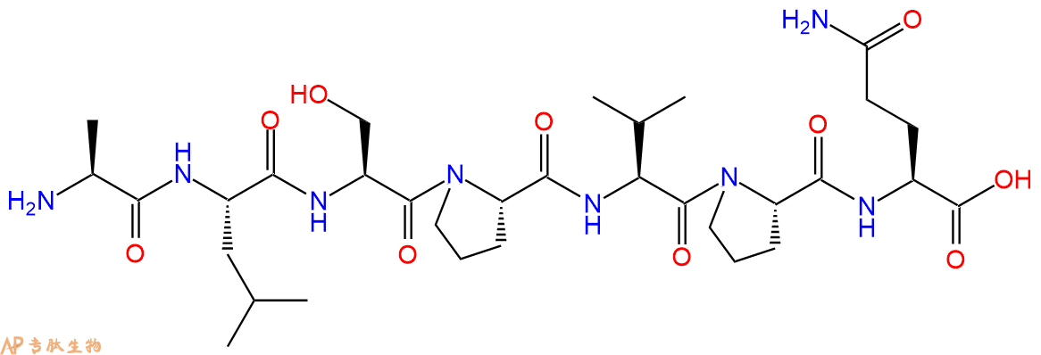 专肽生物产品H2N-Ala-Leu-Ser-Pro-Val-Pro-Gln-OH