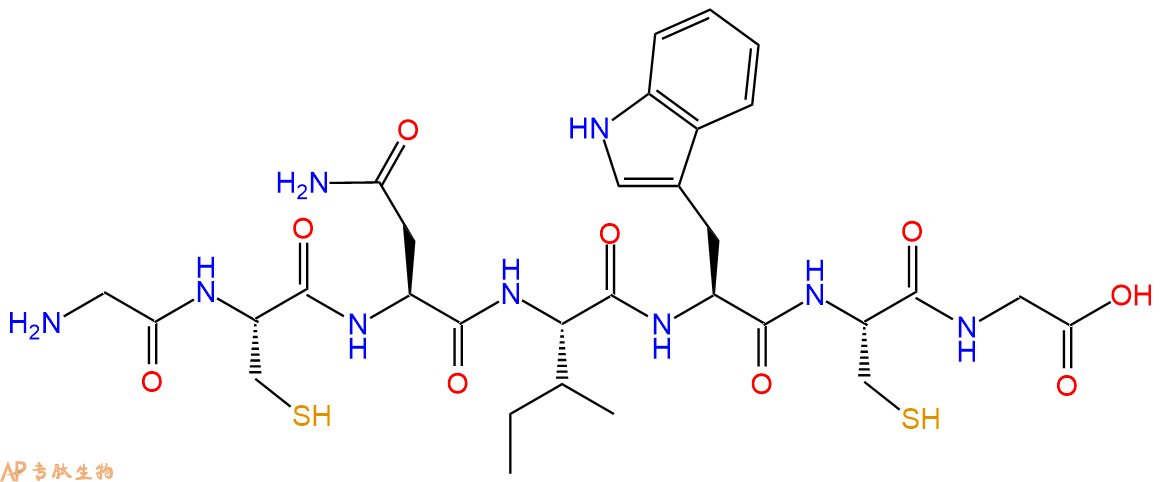 专肽生物产品H2N-Gly-Cys-Asn-Ile-Trp-Cys-Gly-OH