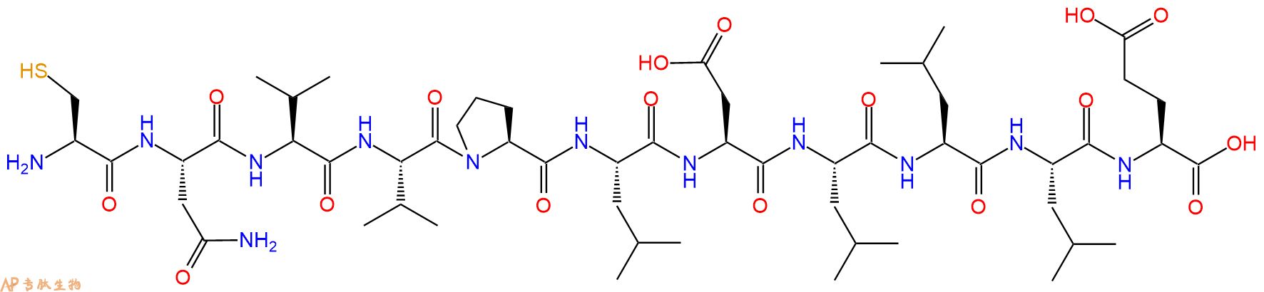 专肽生物产品H2N-Cys-Asn-Val-Val-Pro-Leu-Asp-Leu-Leu-Leu-Glu-OH