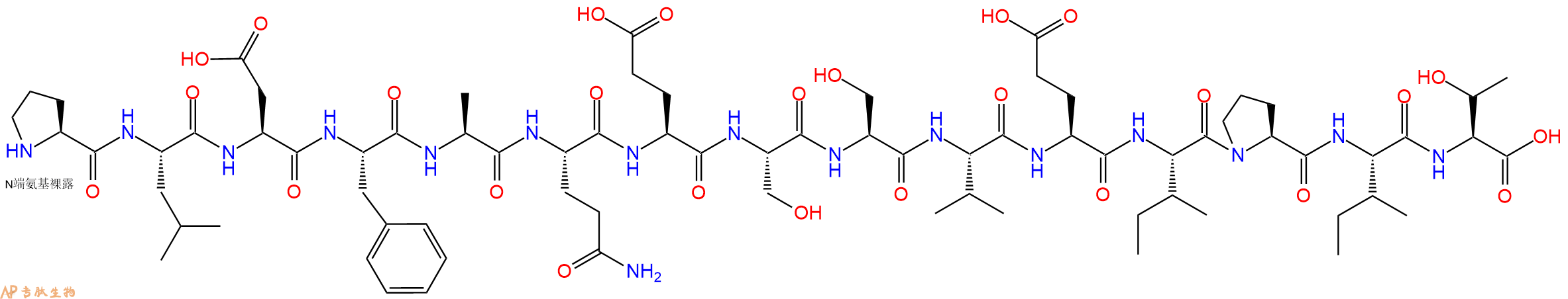 专肽生物产品H2N-Pro-Leu-Asp-Phe-Ala-Gln-Glu-Ser-Ser-Val-Glu-Ile-Pro-Ile-Thr-OH