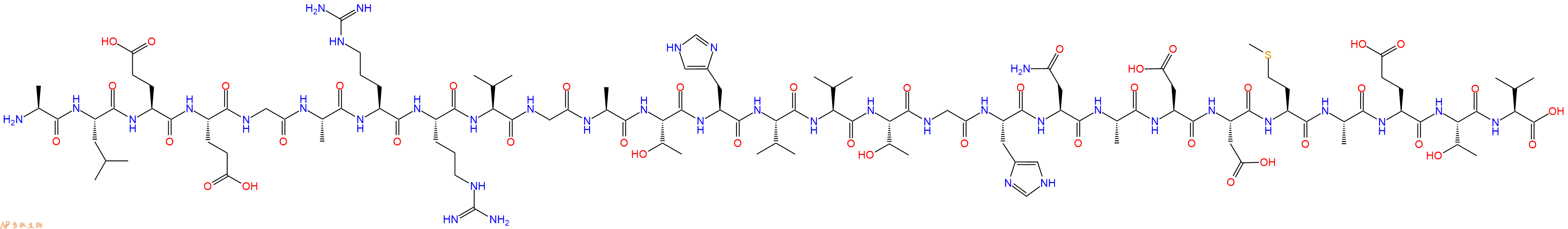 专肽生物产品H2N-Ala-Leu-Glu-Glu-Gly-Ala-Arg-Arg-Val-Gly-Ala-Thr-His-Val-Val-Thr-Gly-His-Asn-Ala-Asp-Asp-Met-Ala-Glu-Thr-Val-OH