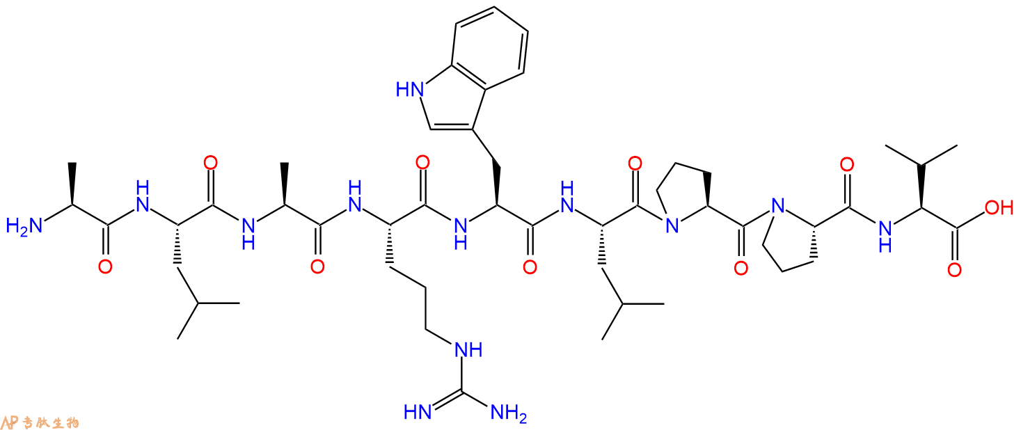 专肽生物产品H2N-Ala-Leu-Ala-Arg-Trp-Leu-Pro-Pro-Val-OH