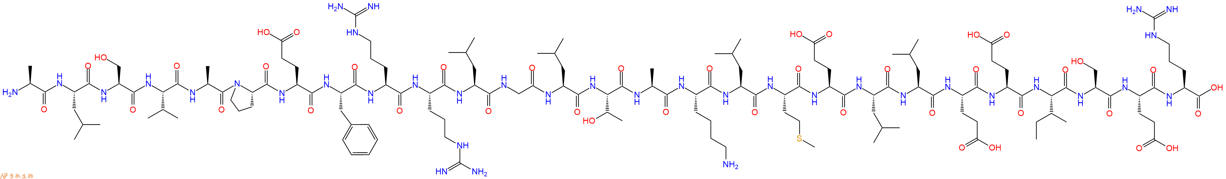 专肽生物产品H2N-Ala-Leu-Ser-Val-Ala-Pro-Glu-Phe-Arg-Arg-Leu-Gly-Leu-Thr-Ala-Lys-Leu-Met-Glu-Leu-Leu-Glu-Glu-Ile-Ser-Glu-Arg-OH