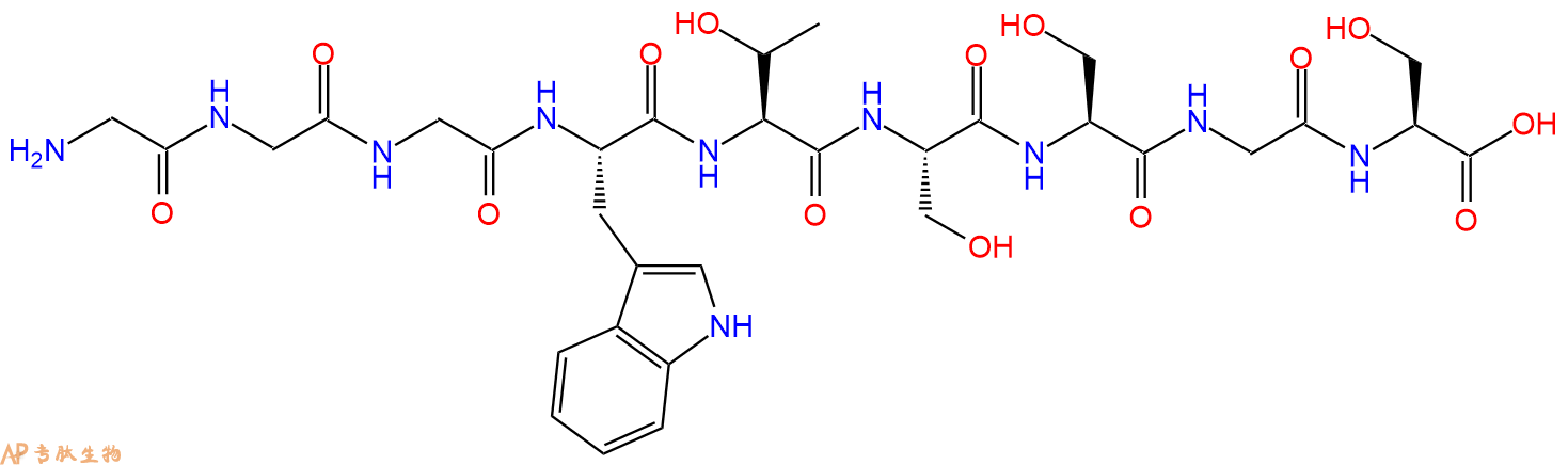 专肽生物产品H2N-Gly-Gly-Gly-Trp-Thr-Ser-Ser-Gly-Ser-OH